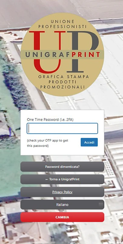 The second access Password (O.T.P. 2FA)