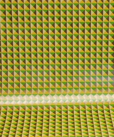 Papier d'emballage triangles Pantone avec trapping | UnigrafPrint