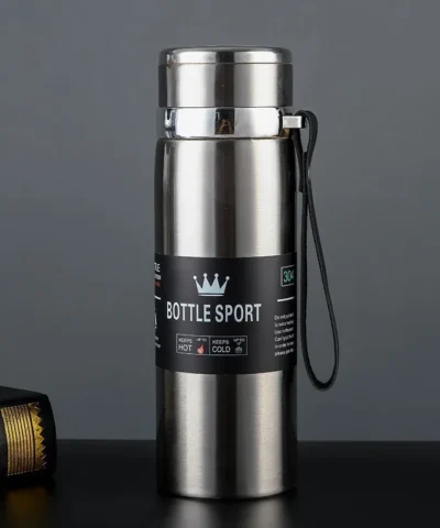 1L Thermal Water Bottle 316 Stainless Steel Tea Water Keep Cold and Hot Water Bottole Vacuum Flasks Large Capacity Sports Kettle - Imagem 9