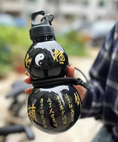 800ml Large Capacity Gourd Water Bottle Child Water Gourd Kettle Chinese Style Leakproof Water Jug for School Sport Water Kettle