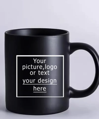 custom photo mug family photos black ceramic Mug Customized company logo coffee mug