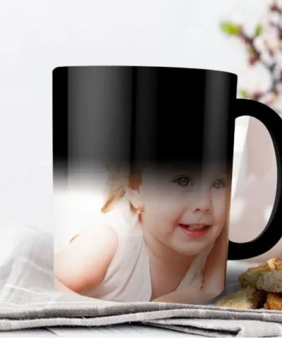 Custom Your Own Design Color Changing Mug, Photo Magic Mug, Gift to Dad Mom Kids, Birthday Surprise Gift Mug