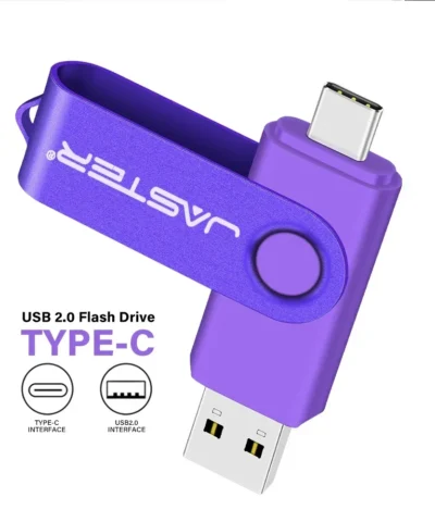 TYPE-C USB Flash Drive 128GB Real Capacity Pen Drive 64GB Free Key Chain Memory Stick Creative Business Gift Red U Disk Blue 32G