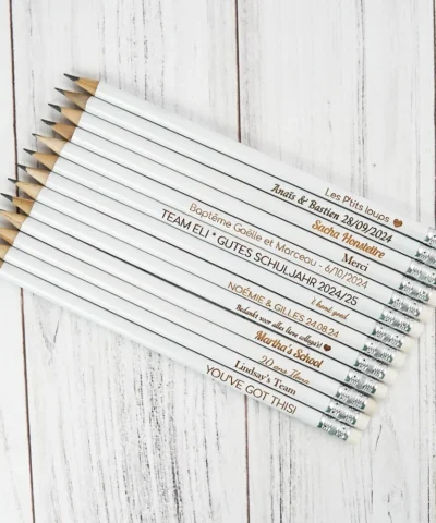 30/70/100 Personalized Engraved Pencils Customized Wooden Pencil School Decor With Eraser Pencil Wedding Gift Favors Baby Shower