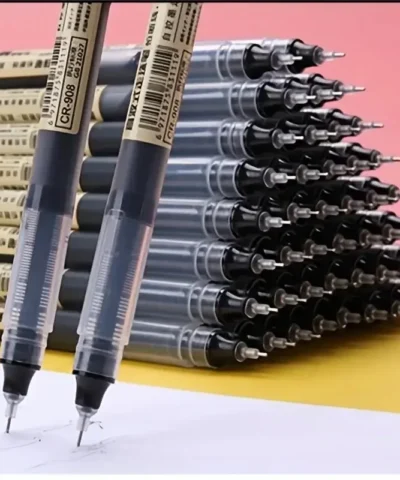 10Pcs/set High Quality Needle Type Gel Pens Straight Liquid Ballpoint Pen Kawaii Stationery School Office Supplies Writing
