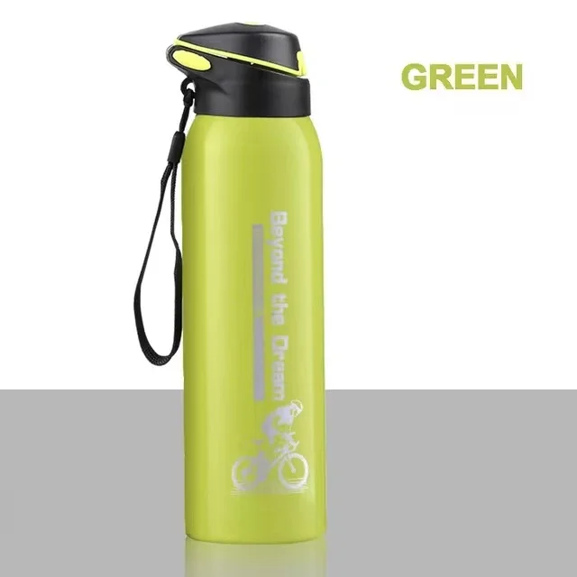 500ml Bike Water Bottle Drink Flask Stainless Steel Cup Outdoor Sport Running Mountain Cycling Warm-Keeping Bicycle Kettle - immagine 7