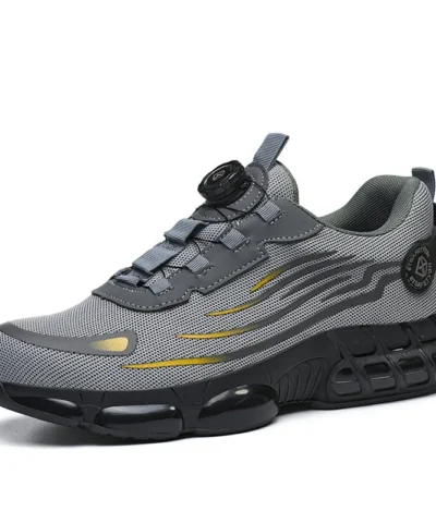 Indestructible Steel Toe Protective Safety Shoes Slip Resistant Abrasion Resistant Work Shoes Men Tough Comfortable Sneakers New