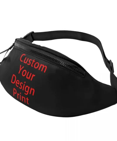 Custom Your Design Fanny Pack Women Men Custom Customized Logo Printed Crossbody Waist Bag for Running Phone Money Pouch