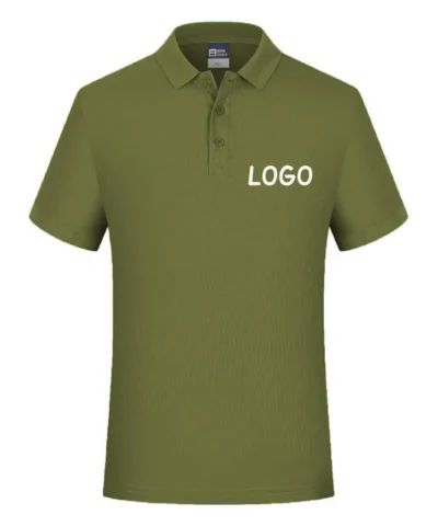 Custom Logo Polo Shirt For Men And Women Summer Short Sleeve Shirts Text Photo Print Professional Breathable Tops