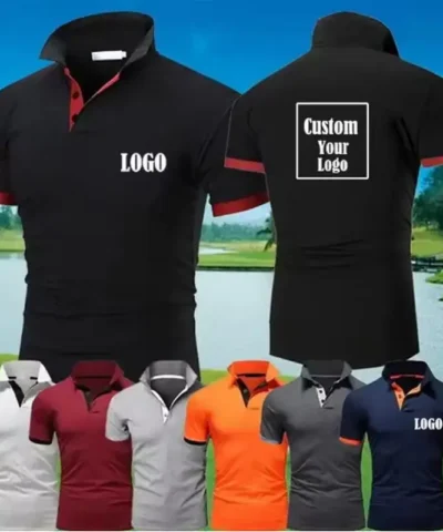 Custom Logo Casual Customize Polo Shirt Men's Summer Fashion T-Shirt Sports Wear Slim Outdoor Duplex prints Clothes S~5XL 2026