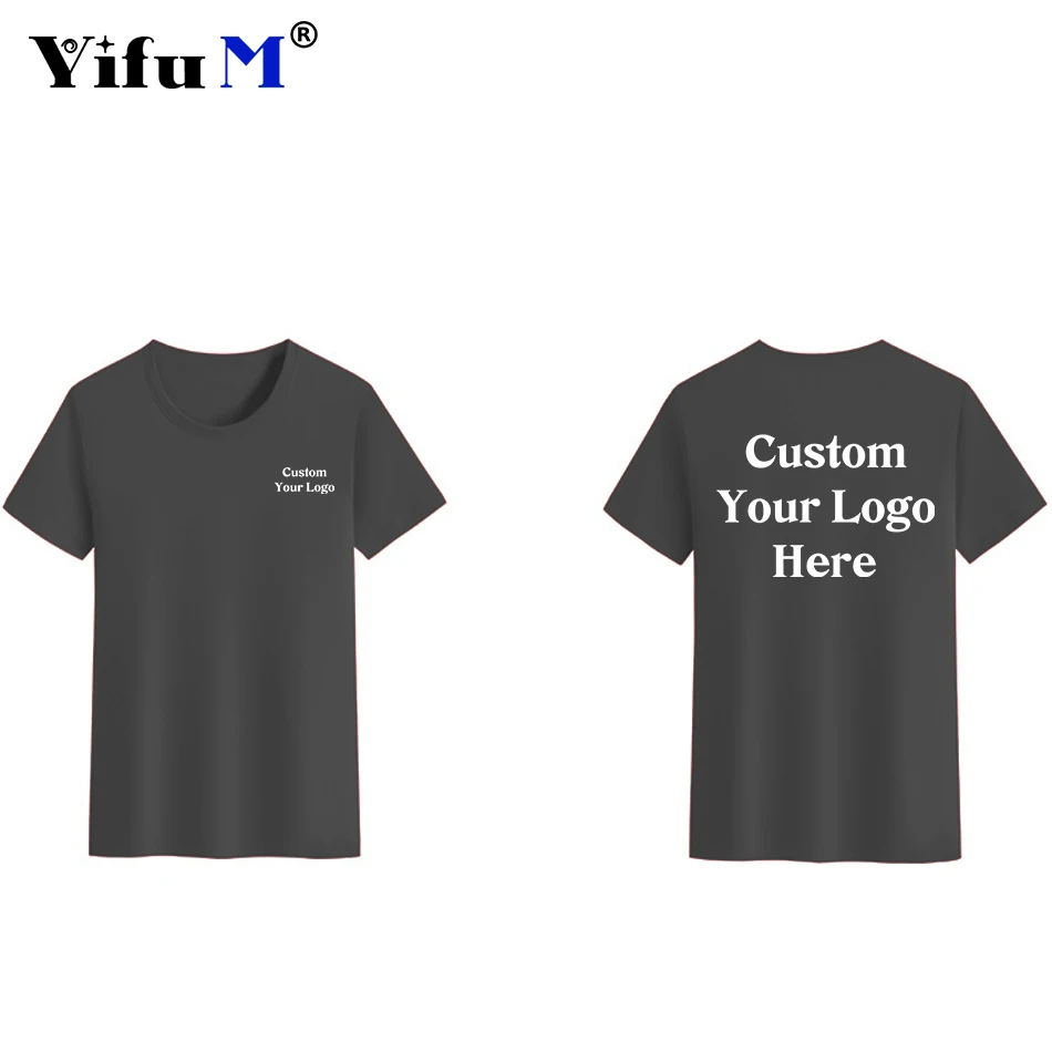 Custom Cotton T Shirt Make Your Design Logo Text Men Women Print Original Design Summer High Quality Gifts Team Family T-shirt - immagine 7