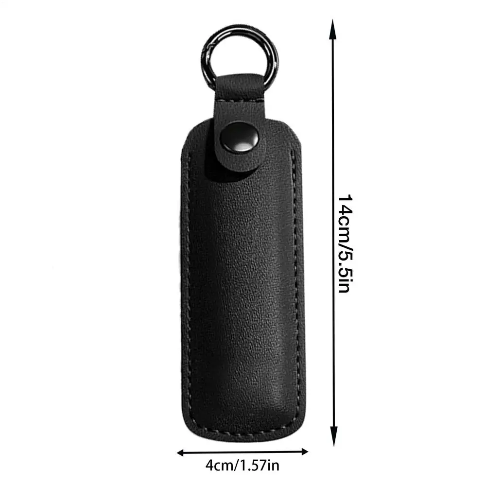 Leather U Disk Pouch Key Ring Holder USB Flash Drive Holder Anti-loss Keychain Case Pendrive Protective Cover Digital Accessory - immagine 10