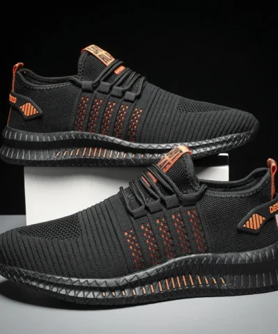 Fashion Sneakers for Men Lightweight Men's Casual Shoes Breathable Male Footwear Lace Up Walking Shoe