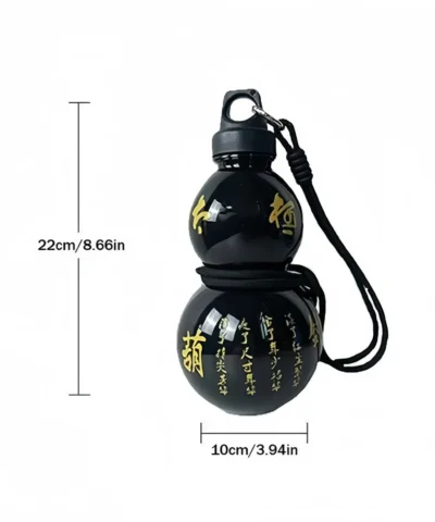 800ml Large Capacity Gourd Water Bottle Child Water Gourd Kettle Chinese Style Leakproof Water Jug for School Sport Water Kettle - immagine 6