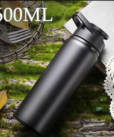 1-3PCS Stylish Portable Stainless Steel  Sports Water Bottle Leisure Bike Riding Drinking Water Bottle Outdoor Sport Travel Cup