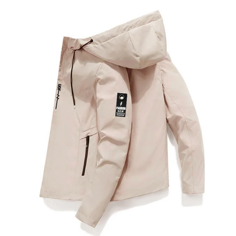 2026 High-Quality Heavy-duty Windproof Jacket with Hood and Front-Opening Waterproof Coat, Fashionable Outfit - immagine 2