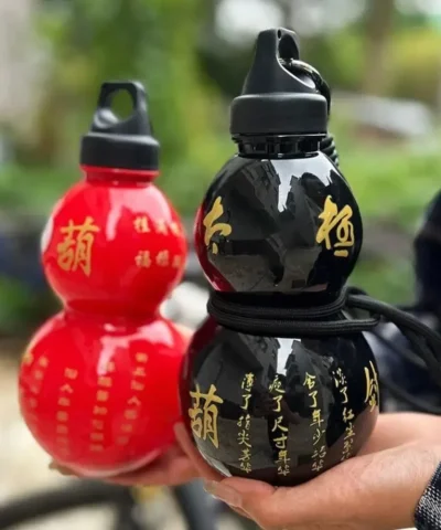 800ml Large Capacity Gourd Water Bottle Child Water Gourd Kettle Chinese Style Leakproof Water Jug for School Sport Water Kettle - immagine 2