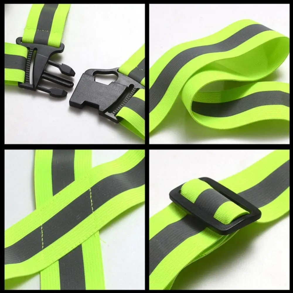 High Visibility Highlight Reflective Straps Breathable Multicolors Safety Vest Elastic Band Safety Protection Construction Work - immagine 5