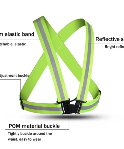 High Visibility Highlight Reflective Straps Breathable Multicolors Safety Vest Elastic Band Safety Protection Construction Work - immagine 6