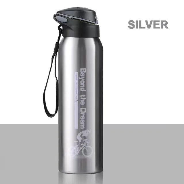 500ml Bike Water Bottle Drink Flask Stainless Steel Cup Outdoor Sport Running Mountain Cycling Warm-Keeping Bicycle Kettle - immagine 8