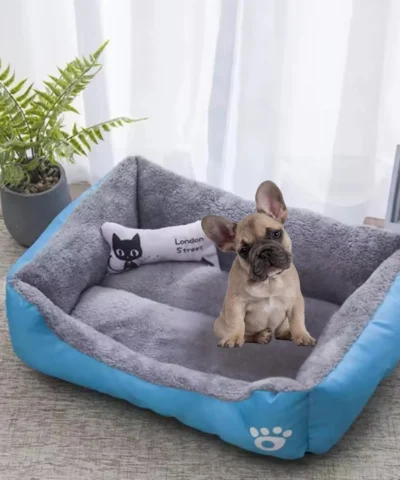 Color Square Winter Soft Warm House for Dog Bed for Dog Mat Waterproof Cat Bed Pet Bed for Large Medium Small Dog House