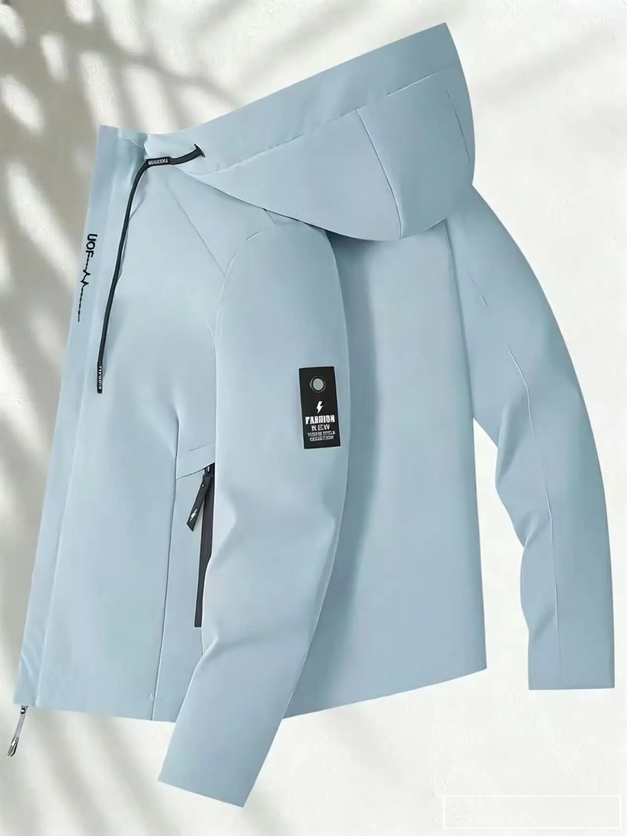 2026 High-Quality Heavy-duty Windproof Jacket with Hood and Front-Opening Waterproof Coat, Fashionable Outfit - immagine 5