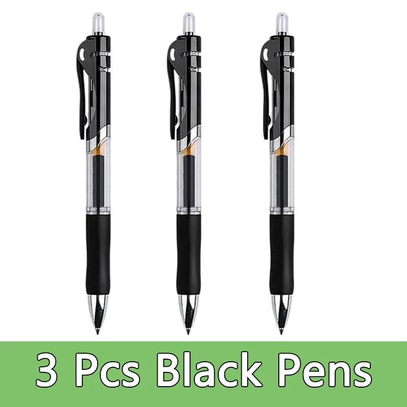 Gel pens Set Black Blue Red Refill Gel Pen Bullet Tip 0.5mm School & office Supplies Stationery kawaii accessories stationery - immagine 39