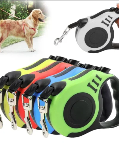 Automatic Retractable Dog Leash 3m/5m Nylon Lead for Small Dogs Cats Durable Puppy Traction Rope for Outdoor Travel Walking