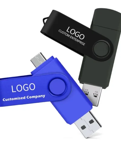 OTG 2 in 1 USB Flash Drive 2G Colorful Pen Drive Waterproof Typec USB Stick Print Company Information Logo for PC 512M 4G 32G