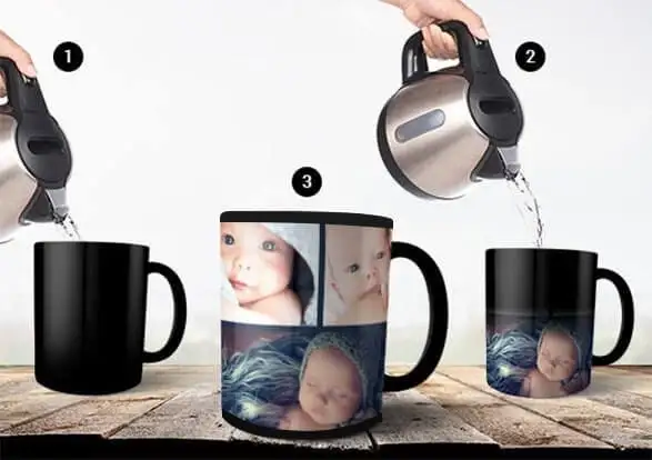 Custom Your Own Design Color Changing Mug, Photo Magic Mug, Gift to Dad Mom Kids, Birthday Surprise Gift Mug - Imagen 3