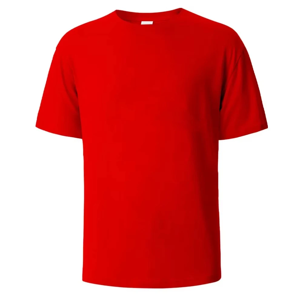 100% Cotton Men's T-shirt O-neck Solid Color Bottoming Shirt Universal Casual Breathable T-shirt Tops Spring Autumn - immagine 8